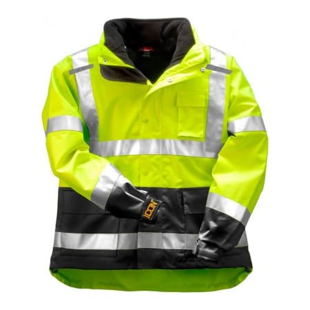 Tingley Tingley J24172 Icon 3.1 Jacket W/ Reflective Tape, Fluorescent Yellow/Green, Small J24172.SM